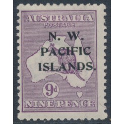 AUSTRALIA / NWPI - 1919 9d violet Kangaroo, die IIB, 3rd watermark, MH – SG # 112