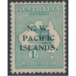 AUSTRALIA / NWPI - 1915 1/- emerald Kangaroo, 2nd watermark, MH – SG # 90