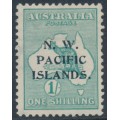 AUSTRALIA / NWPI - 1915 1/- emerald Kangaroo, 2nd watermark, MH – SG # 90