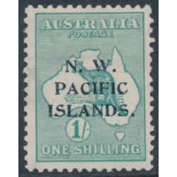 AUSTRALIA / NWPI - 1915 1/- emerald Kangaroo, 2nd watermark, MH – SG # 90