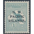 AUSTRALIA / NWPI - 1915 1/- emerald Kangaroo, 2nd watermark, MH – SG # 90