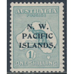 AUSTRALIA / NWPI - 1915 1/- emerald Kangaroo, 2nd watermark, MH – SG # 90