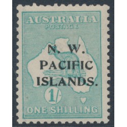 AUSTRALIA / NWPI - 1918 1/- emerald Kangaroo, die II, 3rd watermark, MH – SG # 113