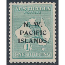 AUSTRALIA / NWPI - 1918 1/- emerald Kangaroo, die II, 3rd watermark, MH – SG # 113