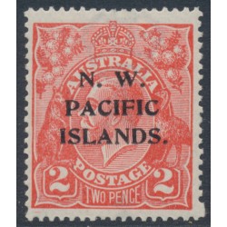 AUSTRALIA / NWPI - 1922 2d rose-scarlet KGV, single watermark, MH – SG # 122