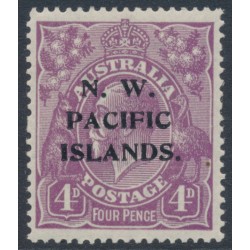 AUSTRALIA / NWPI - 1922 4d violet KGV, single watermark, MNH – SG # 123