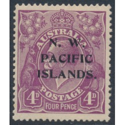 AUSTRALIA / NWPI - 1922 4d violet KGV, single watermark, MH – SG # 123