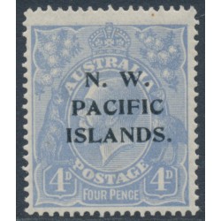 AUSTRALIA / NWPI - 1922 4d ultramarine KGV, single watermark, MH – SG # 124