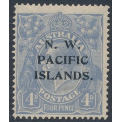 AUSTRALIA / NWPI - 1922 4d dull blue KGV, single watermark, MH – SG # 124