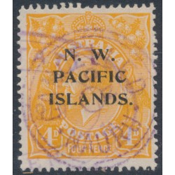 AUSTRALIA / NWPI - 1919 4d orange KGV, single watermark, used – SG # 104