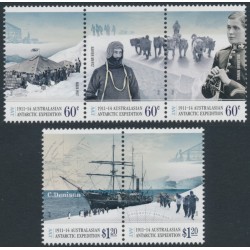 AUSTRALIA / AAT - 2013 Antarctic Expedition set of 5, MNH – SG # 229a + 232a