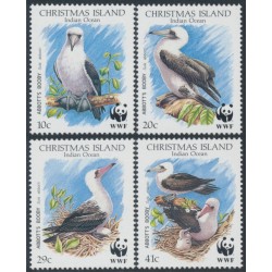 CHRISTMAS ISLAND - 1990 10c to 41c Boobies set of 4, MNH – SG # 303-306