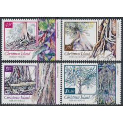 CHRISTMAS ISLAND - 1991 43c to $1.20 Local Trees set of 4, MNH – SG # 330-333