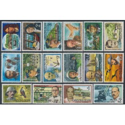 CHRISTMAS ISLAND - 1977 1c to $2 Famous Visitors set of 16, MNH – SG # 67-82