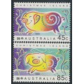 CHRISTMAS ISLAND - 1995 45c & 85c Chinese New Year (Pig), MNH – SG # 400-401