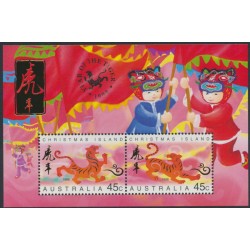 CHRISTMAS ISLAND - 1998 Chinese New Year (Tiger) M/S, MNH – SG # MS442