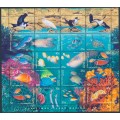 CHRISTMAS ISLAND - 1998 Marine Life sheetlet of 20, MNH – SG # 443a