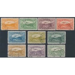 NEW GUINEA - 1939 ½d to 1/- Bulolo Goldfields short set of 10, used – SG # 212-221