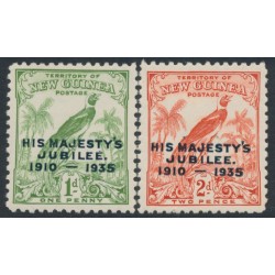 NEW GUINEA - 1935 KGV Jubilee overprints set of 2, MNH – SG # 206-207