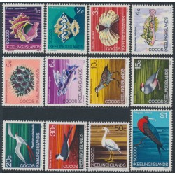 COCOS ISLANDS - 1969 1c to $1 Birds & Sealife set of 12, MNH – SG # 8-19