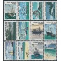 COCOS ISLANDS - 1976 1c to $1 Ships & Boats set of 12, MNH – SG # 20-31