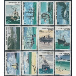 COCOS ISLANDS - 1976 1c to $1 Ships & Boats set of 12, MNH – SG # 20-31