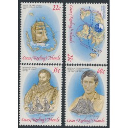 COCOS ISLANDS - 1980 22c to 60c Operation Drake set of 4, MNH – SG # 58-61