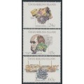 COCOS ISLANDS - 1981 24c to 60c Charles Darwin set of 3, MNH – SG # 75-77