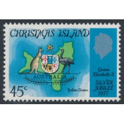 CHRISTMAS ISLAND - 1977 45c Silver Jubilee, MNH – SG # 83