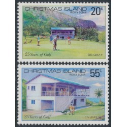 CHRISTMAS ISLAND - 1980 20c & 55c Golf Club set of 2, MNH – SG # 120-121